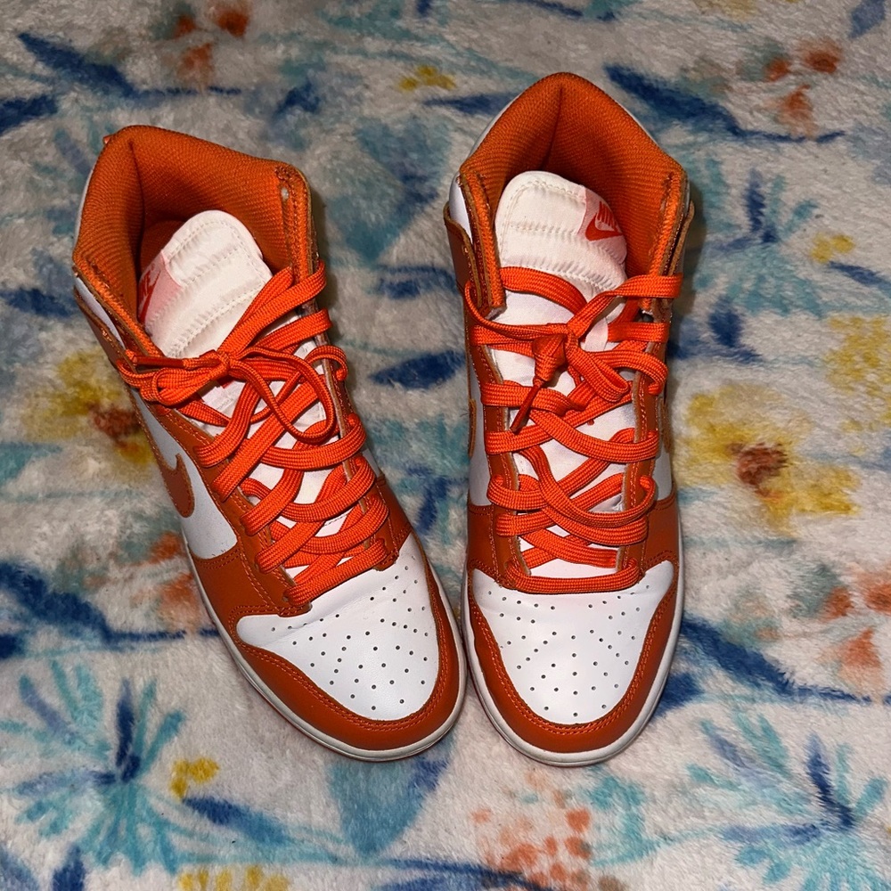 Nike Kids' Orange and White Sneakers